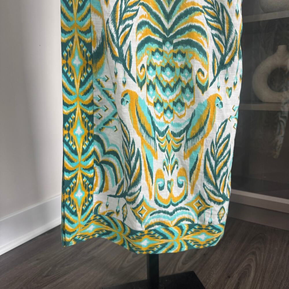 FARM RIO Tropical Tapestry Halter Neck Maxi Dress Medium NEW Green Yellow Print - Picture 4 of 7